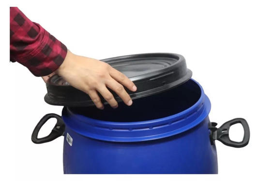 Bote Lechero De Plástico Tapa y Aro Cierre Hérmetico 60 Litros