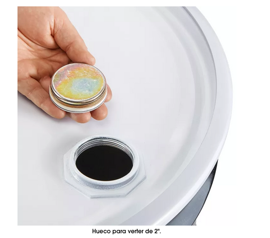 Contenedor Para Residuos 200 Litros Tambo Metal Con Tapa