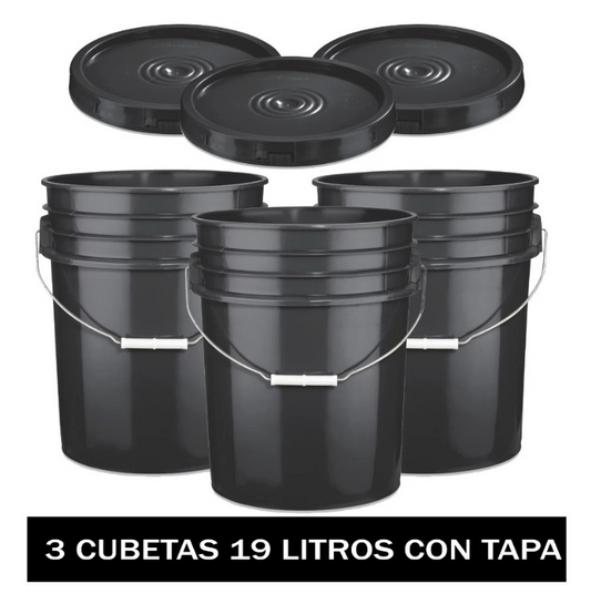 Cubeta de 19 Litros 3 pack