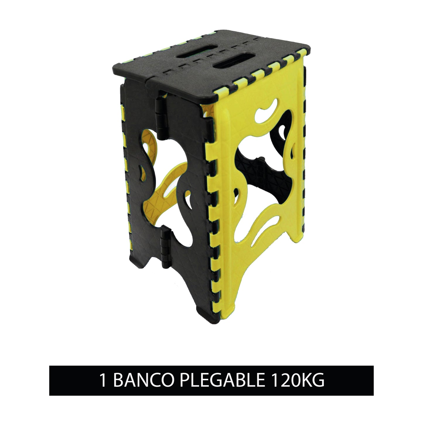 Banco Plegable Portátil 120kg Reforzado Color Al Azar